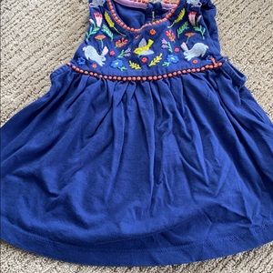 Baby Boden Sleeveless Embroidered Shirt 2-3Y